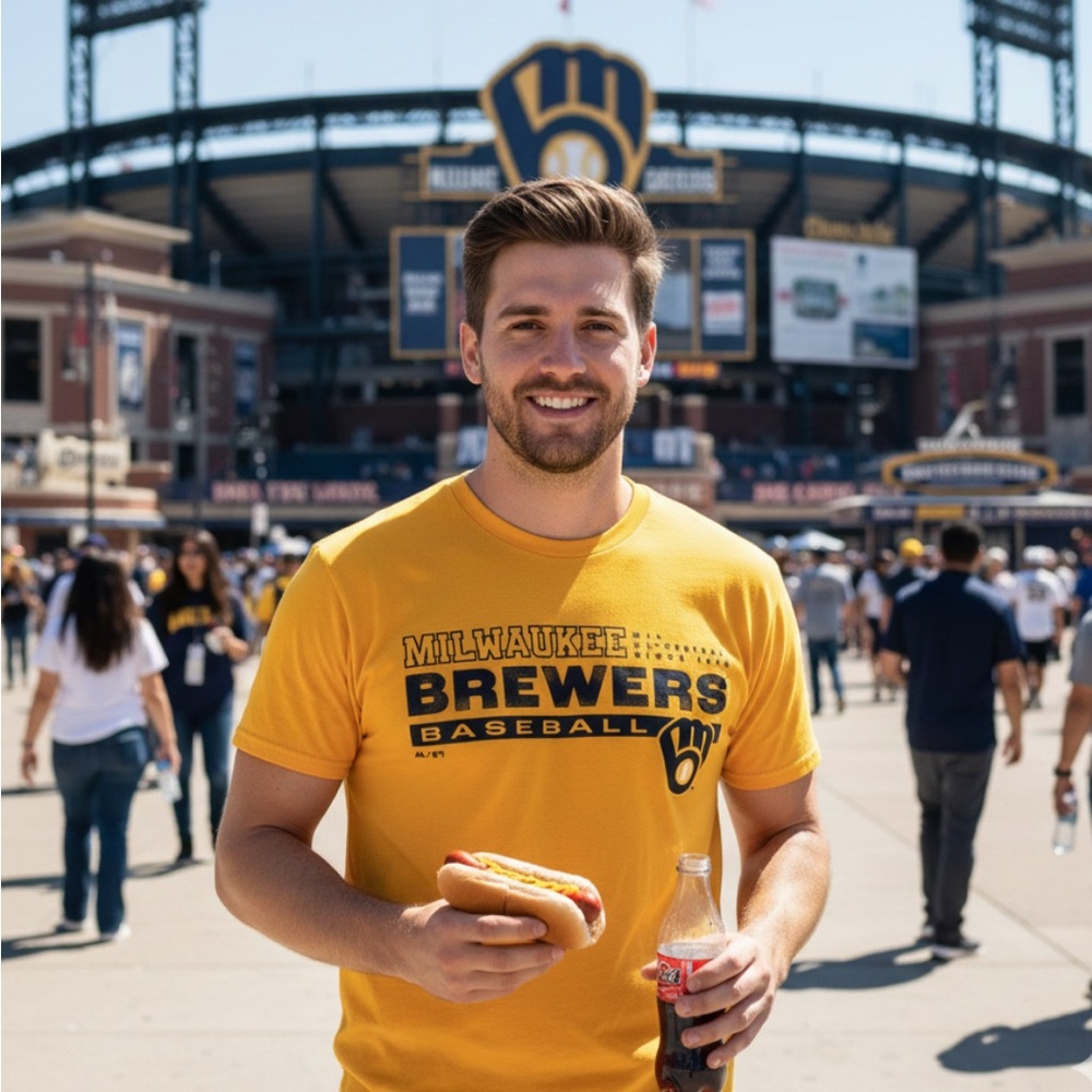 5 for $30 NWOT! MAJESTIC Milwaukee Brewers Baseball Tee